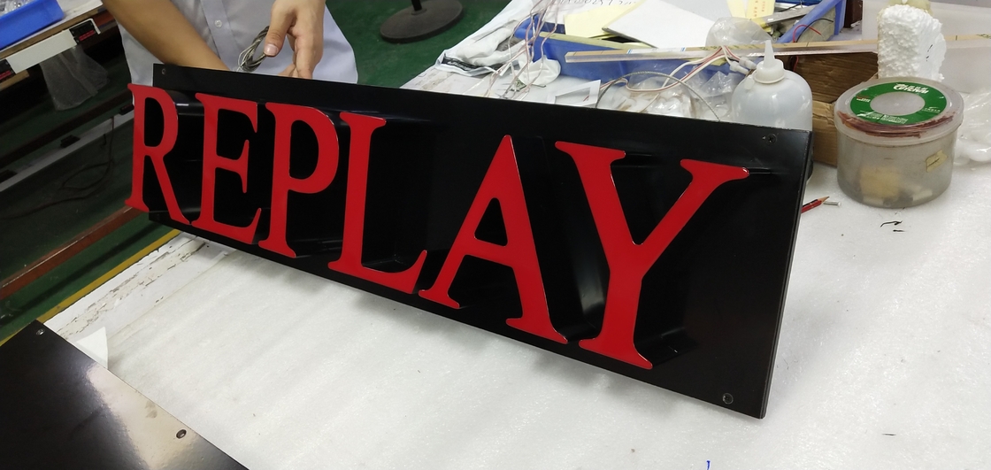 Custom Front Lit Channel Letter Sign Stainless Steel 12mm CCC Approved
